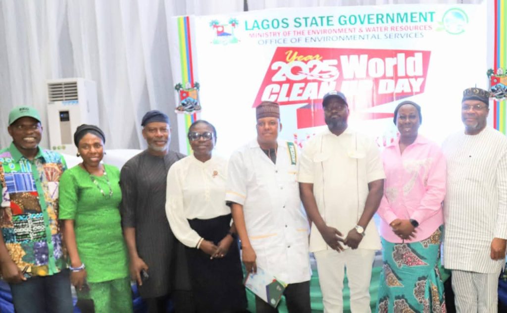 Lagos officials at World Cleanup Day 2025