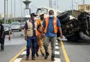 Tragedy Averted as Gas Tanker Overturns on Eko Bridge in Lagos