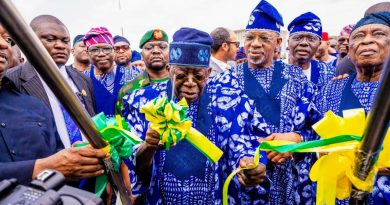 Tinubu, Obasanjo, Akpabio Laud Abiodun at Gateway Airport Inauguration