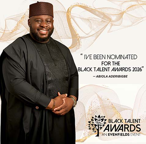 Construction Act Advocate, Aderibigbe Receives UK Black Talent Awards 2026 Nomination