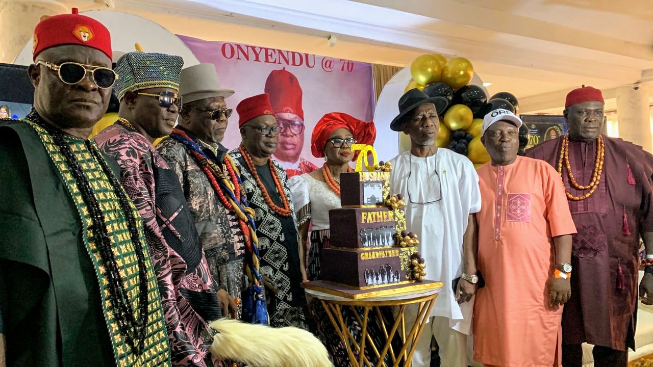 Royal Fathers, Dignitaries Celebrate Onyendu Alex Nwoye at 70 as Children Pay Glowing Tributes