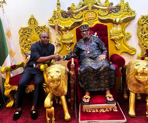 Orlu Council boss visits Igbo Diaspora leader, Amb. Ihenetu in Ghana