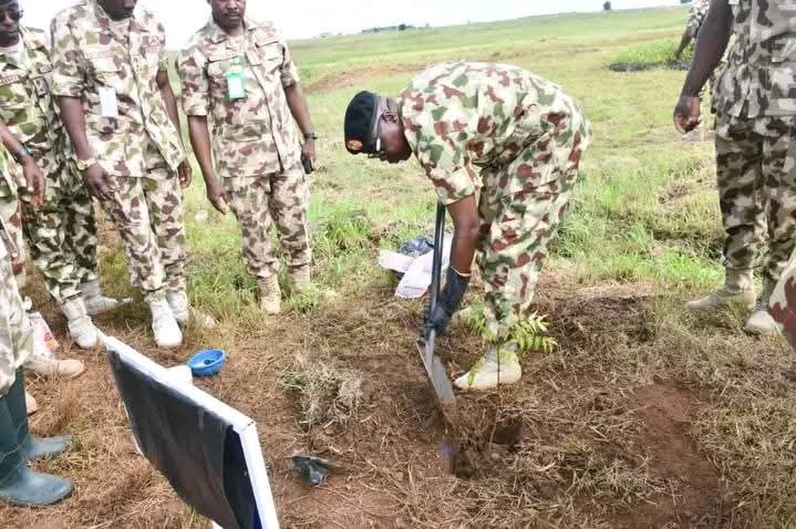 GOC 3 Division Flags Off Tree-Planting Exercise at Army Training Centre in Plateau