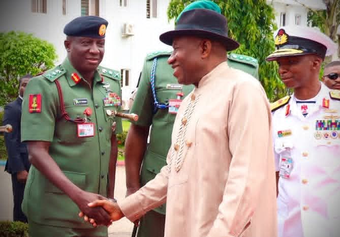 COAS, Jonathan, Defence Chiefs Advance Security-Industrial Growth at NDC Graduation Lecture