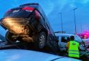 Commuters Escape Death as Container Truck Crashes Into Six Vehicles on Kara Bridge