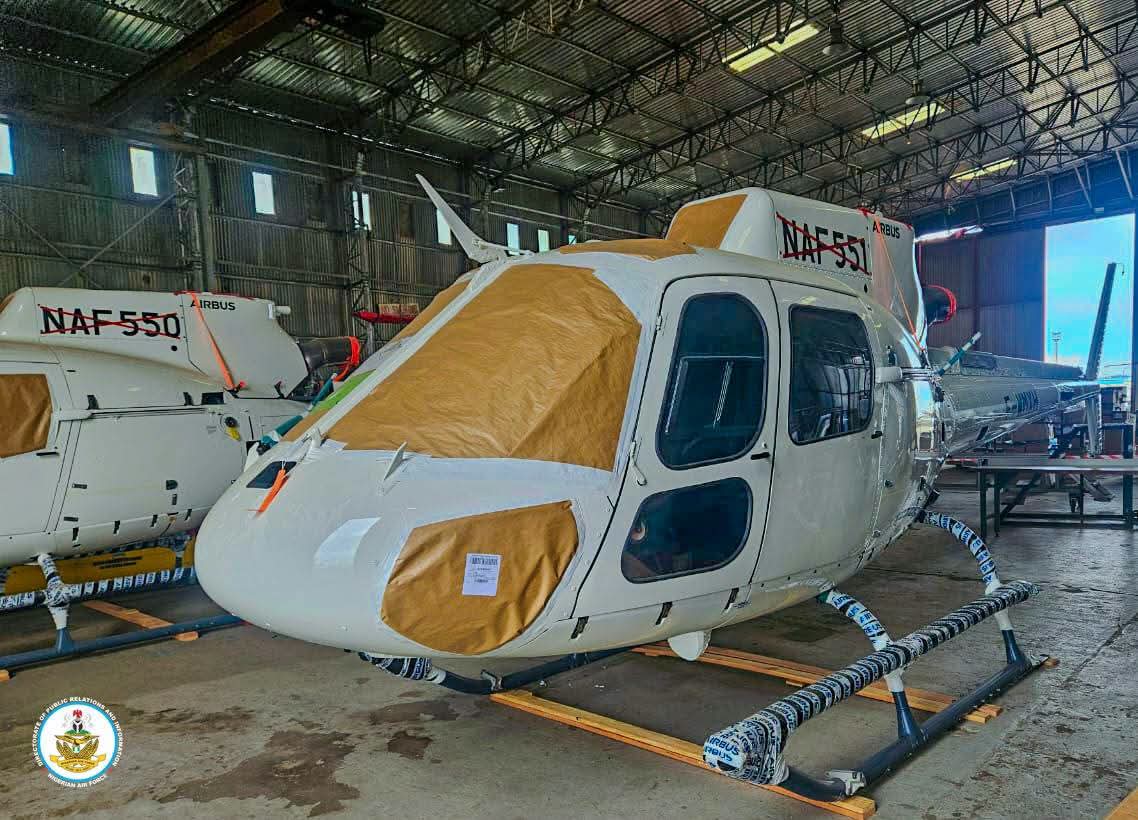 NAF receives five new helicopters as FG accelerates airpower modernisation